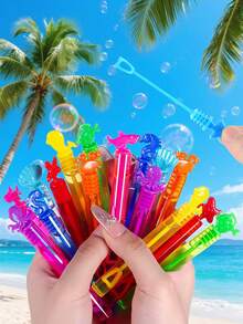 48/24/12pcs Mini Bubble Wands, Ocean Animal Shaped Bubble Bottles, Mini Test Tubes (Bubble Liquid Not Included), Party Atmosphere Creation Tools, Suitable For Weddings, Celebrations, Anniversaries, Parties, Birthday Gifts/Graduation/Back To School Atmosphere Creators - Multicolor - View 3