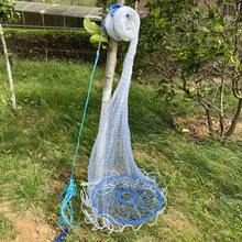 Fishing Net With Flying Disc 3ft-12ft Monofilament Hand Throwing Net Durable And Sturdy Fishing Net Suitable For Various Fish Fishing Species, Fishing Accessories, Complete Kit, Work Tools, Fishing Cast Nets, Fishing Net, Sport Fishing