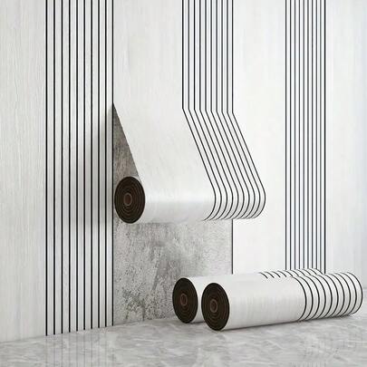 1卷加厚自粘仿3D纹理木纹墙板，复古木纹自粘墙板，乙烯基材质，防水、防刮、隔音壁纸。适用于客厅、卧室、天花板、走廊、咖啡厅、办公室和高端家居装饰。