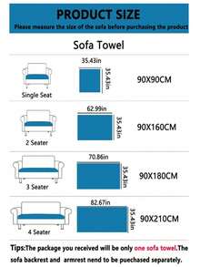 1pc Gray Sofa Throw Blanket With Contrast Color Ribbon, Modern Polyester Sofa Cover, Mult - Dark Grey - View 11