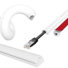 1/2M Wire Hider Kit For Wall Mount Tv Cable Covers Raceway Cable Management Cord Organizer Hide Cords Management Organizer