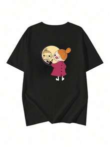 Short Sleeve T-Shirt For Women, Summer Fashion, Versatile, Loose Fitting, Round Neck Top - 黑色 - 查看 3