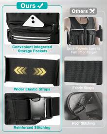Weighted Vests For Women Men 8/12/16/20 Lb With Storage Pockets Reflective Stripe For Running Walking Workout Strength Training Fitness Gym - 12lb - View 5