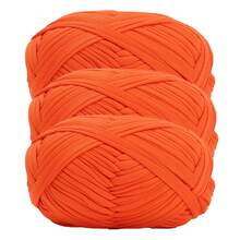 1/3pcs(100g/300g) Premium Polyester Crochet & Knitting Yarn, 30m/100g/Pc Length - Ideal For DIY Projects, T-Shirts, Slippers & Baskets,Fabric Strip Handmade Weaving Diy Bag, Toy, Shoe, Carpet, Organizing Basket Thread