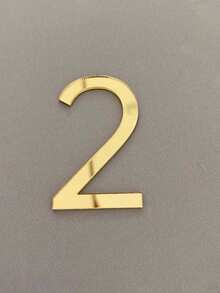 1 套 0-9 自粘彩色透明邮箱号码：酒店和办公室装饰门牌贴纸，金属饰面数字，耐用壁挂，适用于感恩节、万圣节、圣诞节房间装饰