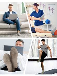 5 Pairs Non-Slip Solid Color Boat Socks, Regular Thickness, Suitable For Home, Hospital, Gym, Pilates, Yoga - Multicolor - View 5