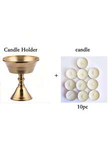 1 Peça/1 Conjunto Suporte de Vela de Chá de Latão Decoração para Casa Castiçal de Manteiga Castiçal de Lâmpada de Óleo de Cobre. Para Decoração de Quarto/Decoração de Casa/Decoração de Mesa, Melhor Presente para Amigo/Presente de Inverno/Dia de Ação de Graças/Natal/Halloween, Suprimentos Casuais Diários para Festa, Velas Brancas, Simples, Elegante, Atmosférico, Velas Românticas para Casamento e Mesa, Podem Ser Usadas como Festa de Aniversário, Cafeteria, Sala de Estar, Sala de Jantar