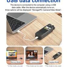 1pc 2K Mini Body Camera 1.3inch Screen 180° Rotatable Lens Body Mounted Camera Small Portable IR Night Vision Body Camera Camera Bike