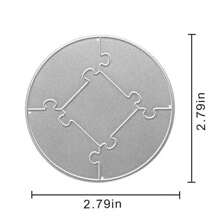 1 件矩形拼图金属切割模具，适用于剪贴簿和 DIY 卡片 - 用于制作纸卡和相册的工艺装饰
