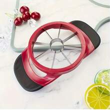 1 Pc Multi-Function Stainless Steel Apple Slicer, 8/12 Blades Fruit Cutter And Corer, Quick & Easy Kitchen Gadget For Apples, Pears, Peaches And Other Fruits, Durable Anti-Rust Material, Available In Red, Green And Black, Suitable For Home, Kitchen, Restaurant And Party Use (Dishwasher , Strong And Sharp Blades, Not Plastic Material)