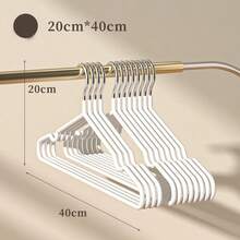 20/10 Pieces Baby Hangers, Children's Clothes Drying Racks, Durable Anti-Slip Drying Racks, Suitable For Bathrooms, Bedrooms, Closets, Wardrobes, Family, Dormitory Storage Organization, Made Of High Manganese Steel Core, Dipped Plastic Anti-Slip Surface, Excellent Anti-Slip Process