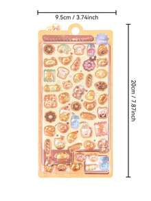 1pc Creative Cartoon Children's Stickers 3D Relief Sticker Cute Small Animals Mobile Phone Decoration Paster Gemstone Crystal Stickers