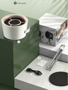 RAF 三速可调便携式台式抽油烟机，可拆卸支架和过滤器，迷你厨房排气扇，适用于火锅和室内烧烤