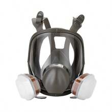 6800A Full Face Respirator Mask, Gas Mask For Acid/Organic/Ammonia, Paint, Chemical, Pesticide, Laboratory, Anti-Dust, Multifunction Filters