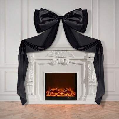 1 Pack Giant Black Bow Decoration Bow Satin Bow Backdrop For Wedding Bridal Shower Birthday Party Room Wall Decor Christmas Decorations Home Christmas Gifts Christmas Decor