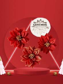 1 szt. Silikonowa forma na kwiat świąteczny, narzędzie do samodzielnego wykonania z żywicy w kształcie liścia bluszczu, świeca, wosk, forma dekoracyjna z gipsu, odpowiednia na urodziny, Walentynki, Dzień Matki, wesele, Nowy Rok, dekoracje świąteczne