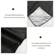 1 Car Trunk Protector - Durable Cargo Anti-Slip Mat, Pet Mat, And Interior Accessories Set, Suitable For All Car Models - màu đen - Xem 9
