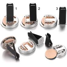 1PC New Arrival Tree Of Life Aromatherapy Diffuser Car Air Freshener Alloy Stainless Steel Aroma Essential Oil Diffuser Car Vent Clip Perfume Lockets Pendants Car Fragrance Diffuser Clip Effective In-Car Fragrance Diffuser With 10pcs Pads - Silver - View 8