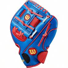 A200 Youth 10 Baseball Glove - Royal/Red/Yellow + 10" + Left Hand Throw - View 4