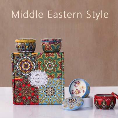 Aromatherapy Candles Atmosphere Interior Decoration Ornaments Souvenirs Aromatherapy Candle Cups Natural Essential Oils For Fragrance Light Luxury And High-End Bedroom Perfume Ornaments Christmas Halloween Gifts