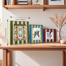 1 Peça Porta-Retrato Moderno de Resina com Design Geométrico 3D - Borda Pintada à Mão em Bloco de Cor para Decoração de Quarto, Escrivaninha, Sala de Estar e Entrada (Acento Minimalista para Casa, Exibição de Mesa, Arte de Parede Digna de Presente) (Cor Aleatória das Fotos)