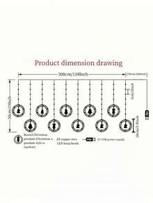 1 Pack New [LED Christmas Decorative Lights - DIY Christmas LED Curtain Light Set] USB Powered Holiday Decoration String Lights, Holiday Decorations, Featuring Christmas Tree, Snowman, Reindeer, Santa Claus Shapes - Suitable For Home, Bedroom, Party And Christmas Decoration Indoor String Lights, Colorful Lights For Window Display! Christmas Decoration XMAS Decor Christmas Tree Gift Decor Thanksgiving Birthday Decorations For Gifts Party Supplies Indoor Outdoor Garden Holiday Festival Decor