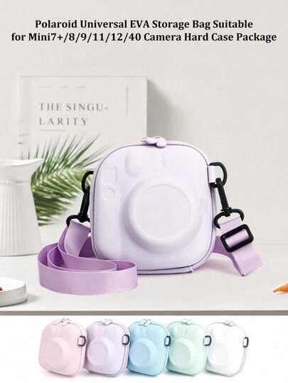 Estuche protector duro de unicolor para cámaras de película instantánea, adecuado para Mini 7+/8/9/11/12/40 y otros modelos
