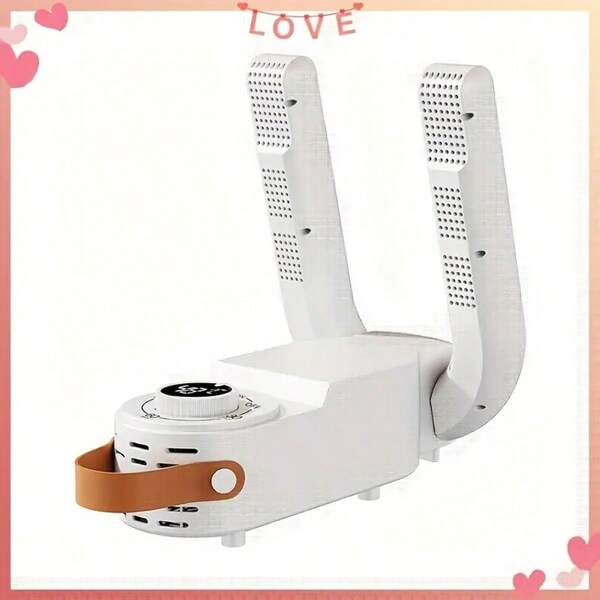 Hailicare [Portable Shoe Dryer] Portable Foldable Shoe Dryer - 1pc Quick-Dry, Odor Elimination, 3-Speed Heat & Circulation, One-Touch Operation For Rainy, Snowy Days - Ideal For Holiday Gifts, Christmas, Thanksgiving, Shoe Drying Machine, Rainy Day Essentials, Modern Shoe Dryer, Durable Plastic Body, Without Battery