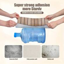 8 szt., Meoky, zagęszczona, stereoskopowa tapeta z kratką w paski 3D, samoprzylepna, natychmiastowo odklejająca się i przyklejana, zdejmowana i bezśladowa, tekstura drewna w stylu retro, naklejka ścienna z tłem, dekoracja ścienna, odpowiednia jako tło telewizora, tło do sypialni, tło do sofy w przedpokoju, łatwa w obsłudze, jedna osoba może ją łatwo wykonać, bardzo odpowiednia do projektów DIY