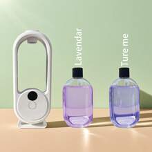 1 st 50 ml aromaterapidiffuser för vägg/bordsplacering med färggradientljus – 5 intermittenta dimlägen och 6 doftalternativ, uppladdningsbar USB, frisk luft för hem/kontor/hotell/bil - Vitt - Visa 22