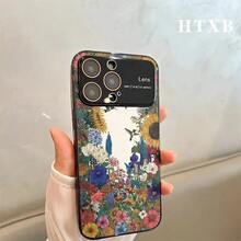 Diseño de colibrí y flores para teléfono, electrochapado | Funda AG Frosted Large View Window 2 en 1 para los modelos 17, 17 Pro, 17 Pro, 16 Pro, 16 Pro, 16 Plus, 16, 15 Pro, 15 Pro, 15 Plus, 15, 14 Pro, 14 Pro, 14 Plus, 14, 13 Pro, 13 Pro, 13, 12 Pro, 12 Pro y 12 Series. Accesorio para móvil, protector de pantalla, diseño floral, funda premium y duradera, funda protectora. Ideal para entusiastas de la tecnología y usuarios de smartphones. - Negro - Ver 10