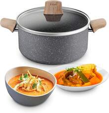 Olla 24cm con tapa, Healthy Cook, con Antiadherente Mineralia para un perfecto deslizamiento, Hecho en Francia, con Termo-Señal, B7014682 - Ser - Ver 7