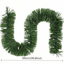 1pc Christmas Vine Christmas Decoration, Decorative Fur Strings For Christmas Event Venue Decor, Christmas Fur Strings, Christmas Home Decor, Hotel Decor Christmas Decorations Winter Room Decor