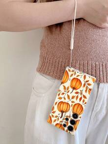 1 件白色 TPU 秋叶和南瓜图案防震全覆盖手机壳和 1 件白色硅胶挂绳带，兼容/配套手机壳/带挂绳的手机壳/腕带手机壳/趣味手机壳/Android 手机壳/手机壳/手机壳/OPPO 手机壳/Galaxy A51 4G/Galaxy A52/A52s 5G/Galaxy S23 Ultra/Galaxy A13 4G/Galaxy A12/Galaxy S25 Ultra/OPPO A54/Galaxy A54/Galaxy A04E/Galaxy A05S/Galaxy A34/Galaxy S24 Ultra 5G/Redmi Note 13/Galaxy A14/Galaxy A32 4G - 彩色 - 查看 3