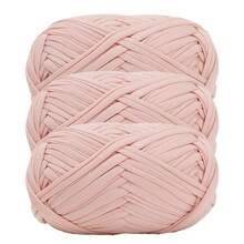 1/3pcs(100g/300g) Premium Polyester Crochet & Knitting Yarn, 30m/100g/Pc Length - Ideal For DIY Projects, T-Shirts, Slippers & Baskets,Fabric Strip Handmade Weaving Diy Bag, Toy, Shoe, Carpet, Organizing Basket Thread