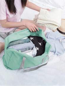 1 件轻便可折叠旅行包，大容量行李袋，适合运动、旅行、度假、周末、过夜、返校、露营、巡航、徒步旅行、夏季、可折叠旅行收纳袋、男女通用防水旅行手提包、过夜包、手提包、工作/健身包、学校用品、返校必备、学生手提包、周末包、节日手提包、户外商务度假医院男女通用旅行必需品行李袋行李箱旅行包女士 - 彩色 - 查看 8