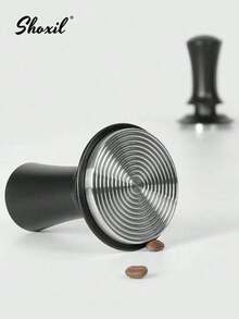 shoxil 51mm/53mm/58mm Coffee Tamper, Premium Barista Tamping Tool. With Calibrated Spring, Stainless Steel Design, Adjustable Depth Coffee Distribution, Self-Leveling Tamper Tool. 51mm/53mm/58mm 2-In-1 Tamper And Distributer Back To School