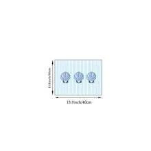 1pc Seashell Striped Wall Art, Pink And Cream Blue Printed Canvas Painting, Beach Summer Poster, Retro Aesthetic Decor, Suitable For Living Room, Beach House, Apartment, Dorm, Gift For Her, Frameless Or Framed Option - Multicolor - View 9