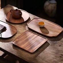 1 PC Rectangular Wooden Breakfast Tray Storage Tray Holds Jewelry, Teacups, Keys, Tea Bags, Etc. Also Suitable As A Christmas Gift