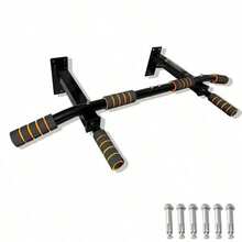 A Multi-Functional Wall-Mounted Pull-Up Machine Made Of Durable Steel With A Non-Slip Grip And Multiple Grip Positions For A Variety Of Exercises, Such As Pull-Ups, Wide And Narrow Grip Exercises, Hanging Leg Raises, And Push-Ups.