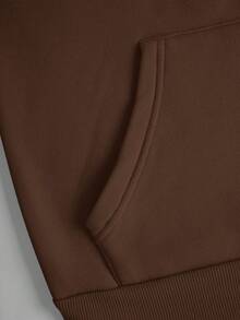 2 Pieces Hoodie + Sweatpants Set, Customized Personalized Thanksgiving Gift, Christmas Gift - Coffee Brown - View 7