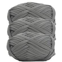 1/3pcs(100g/300g) Premium Polyester Crochet & Knitting Yarn, 30m/100g/Pc Length - Ideal For DIY Projects, T-Shirts, Slippers & Baskets,Fabric Strip Handmade Weaving Diy Bag, Toy, Shoe, Carpet, Organizing Basket Thread