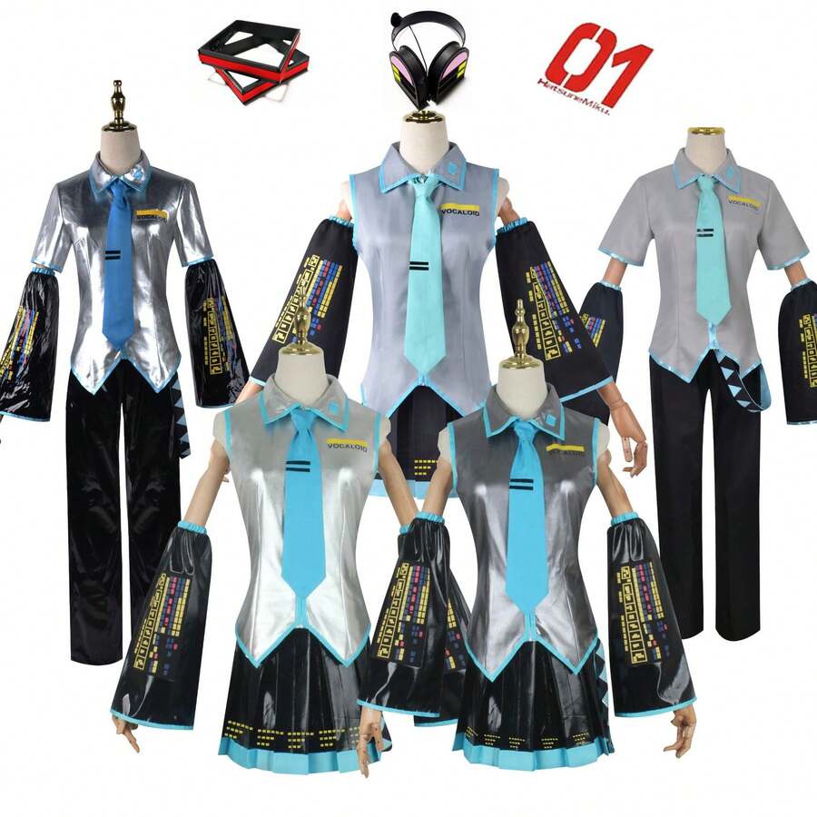 Set completo di costumi da cosplay di anime, per interpretazione di ruoli di idol virtuali