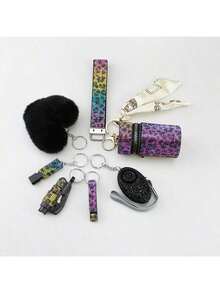7pcs/Set Women's Personal Safety Kit, Includes Alarm Device And Protective Accessories, Suitable As Valentine's Day, Halloween, Christmas Gift