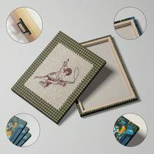 1pc Vintage Striped Rodeo Wall Art Picture Western Cowboy Prints Canvas Paintings Giddy Up Horse Posters Rustic Mid Century Modern Decor For Bedroom, Living Room, Or Apartment ,Dorm Room Decor Gift For Her Unframed