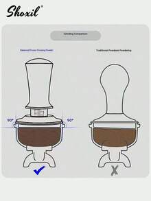 shoxil 51mm/53mm/58mm Coffee Tamper, Premium Barista Tamping Tool. With Calibrated Spring, Stainless Steel Design, Adjustable Depth Coffee Distribution, Self-Leveling Tamper Tool. 51mm/53mm/58mm 2-In-1 Tamper And Distributer Back To School