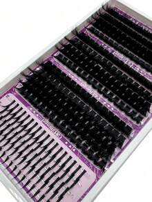 20 Trays 330 Clusters 120+140+160D Individual Eyelash Clusters + Eyelash Glue 10-18mm Mixed Length Fluffy CC/DD Curl Hot Melt Eyelash Clusters 0.05/0.07 Eyelash Extension Wispy DIY Beginner Eyelash Extension Makeup Segmented False Eyelashes Extension Synthetic Mink False Eyelashes Self-Adhesive False Eyelashes - 黑色 - 查看 4