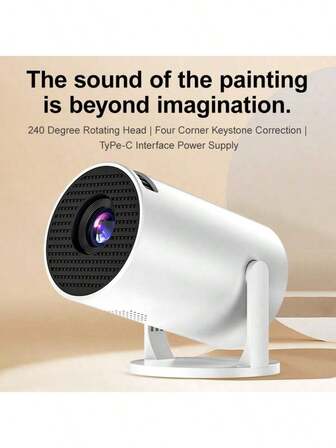 Projektor wymaga adaptera 5 V 2 A. Zalecane podłączenie ekranu projektora zgodnie z instrukcjami na zdjęciu. Adapter nie jest dołączony, w zestawie znajduje się tylko kabel danych. Nowy flagowy projektor z Androidem z 2025 r., wbudowany system Android/doświadczenie 4D/niezwykle cicha konstrukcja, odpowiedni do kina domowego, edukacji, biura, gier, projekcja pełnoekranowa 240°/idealny wybór na prezent.