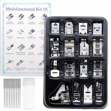 11/16/32/42/48/52pcs Sewing Machine Presser Foot Set Compatible With Brother, Baby Lock, Singer, Janome And Most Low Shank Sewing Machines, Complete Sewing Machine Presser Foot Kit, Home Sewing Machine Sewing Accessories, Sewing Machine Parts, DIY Sewing Accessories