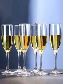 香槟杯，经典香槟杯，优雅敬酒杯[可反复使用] - 無色 - 查看 10